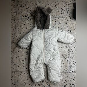 Traje de Invierno Unisex con Forro Polar y Capucha de bebé